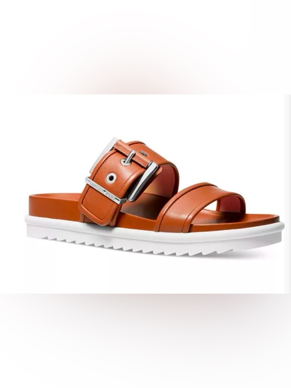 MICHAEL Michael Kors Women's Colby Buckled Slide Flat Sandals 8